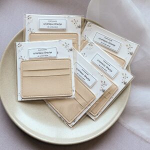 ของชําร่วยงานศพ ซองหนังใส่บัตรแนวนอน